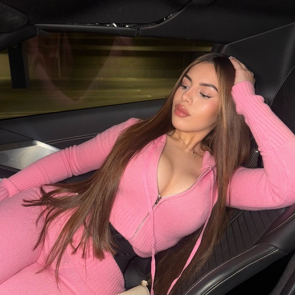 Pink Zip-Up Set - Picture 2 of 2